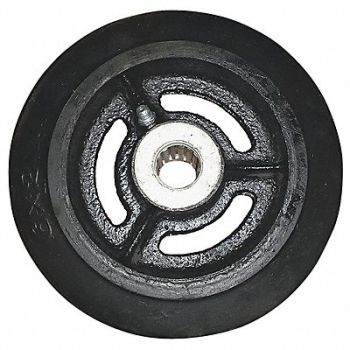 FAIRBANKS Rubber Mold-On Wheels 6 x2, 51UR43