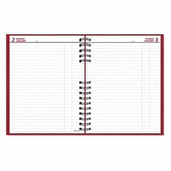 BROWNLINE Daily Planner 8 x 10 Red, 51VD07