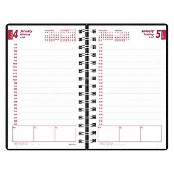 BROWNLINE Daily Planner Duraflx Black, 51VD16