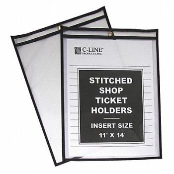 C-LINE Holder Shop Ticket 2 Sides 11x14 PK25, 51VE27