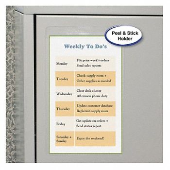 C-LINE Shop Ticket Holder Vinyl Seal 5x8 PK50, 51VE89
