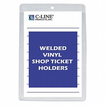 C-LINE Shop Ticket Holder Vinyl 5x8 PK50, 51VE94