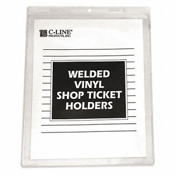 C-LINE Shop Ticket Holder Vinyl Open Top PK50, 51VE95