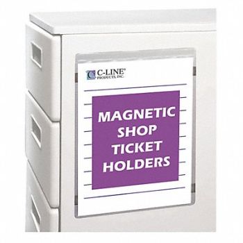 C-LINE Ticket Holder Magnetic Shop 9x12 PK15, 51VF01