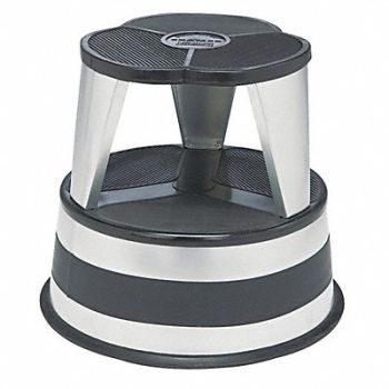 CRAMER Step Stool Steel 350 lb Silver, 51VF56
