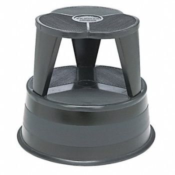 CRAMER Step Stool Steel Rolling Black, 51VF61