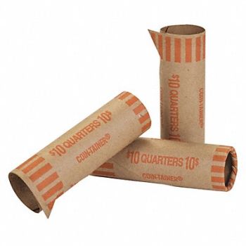 COIN-TAINER Tubular Coin Wrapper Quarter PK1000, 51VF99