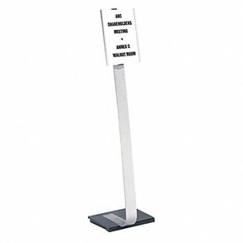 DURABLE Sign Floor Stand 8.5x11 Aluminum, 51VH61