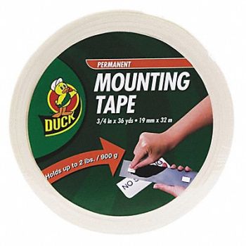 DUCK Mounting Tape Foam Permanent 3/4 x36 yd., 51VL62