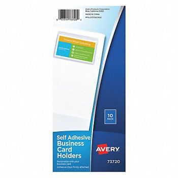 AVERY Holder Label F/BusinessCard PK10, 51VX90