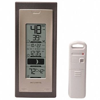 ACURITE Digital Thermometer 8-13/16 H 3-13/16 W, 53DP76