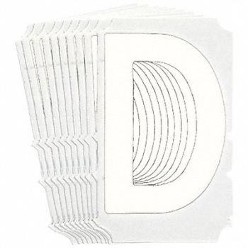 BRADY Numbers and Letters Labels PK 10, 800NZ0