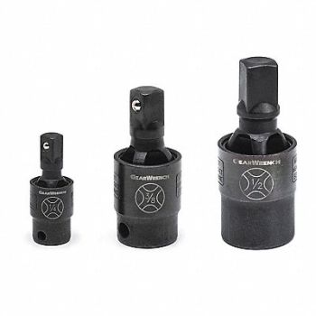 GEARWRENCH Impct Universal Joint Set 3 pcs. Pinless, 527F71