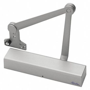GRAINGER APPROVED Door Closer Silver Painted 13 Housing L, 52JP92