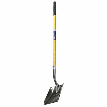 ABILITY ONE Square Point Shovel Straight Handle, 52CD16