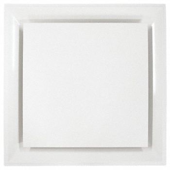 AMERICAN LOUVER Ceiling Diffuser White 6-1/4 Depth, 52CF06