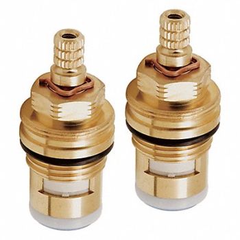 ADVANCE TABCO Handle Brass Hot/Cold Valves PK2, 52CF25