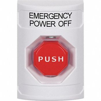 SAFETY TECHNOLOGY INTERNATIONAL Emergency Power Off Push Button SPDT, 52CG21