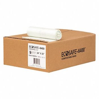 ECOSAFE-6400 Trash Bag 13 gal Green PK288, 52CG73