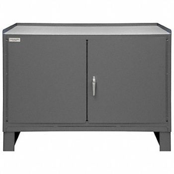 DURHAM MFG Cabinet Workbench Steel 48 W 24 D, 52CK41