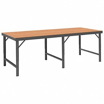 DURHAM MFG Adj. Work Table Steel 120 W 36 D, 52CK51