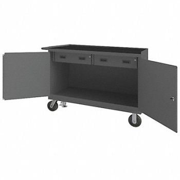 DURHAM MFG Mobile Cab Bench Rubber Mat 48 W 24 D, 52CK84