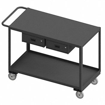 WESTWARD Mobile Wrkstion Steel 48 L 24 W 2 Shelf, 52CK92