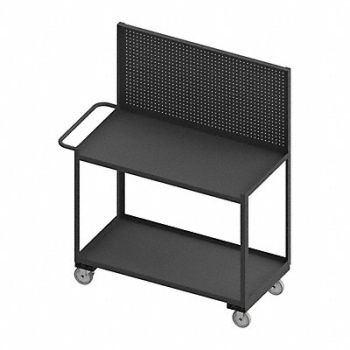 WESTWARD Mobile Wrkstion Steel 36 L 24 W 2 Shelf, 52CL22