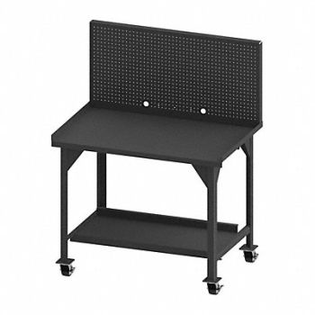 DURHAM MFG Mobile Workbench Steel 48 W 30 D, 52CL18
