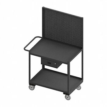 WESTWARD Mobile Wrkstion Steel 36 L 24 W 2 Shelf, 52CL23