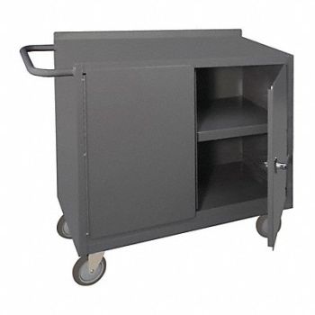 DURHAM MFG Mobile Cabinet Bench Steel 48 W 18 D, 52CL64
