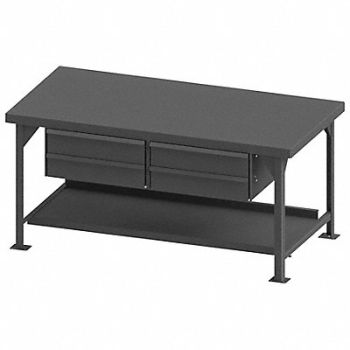 DURHAM MFG Workbench Steel 72 W 36 D, 52CL92