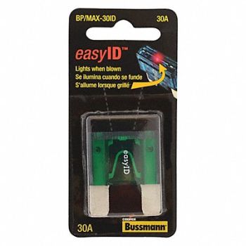 BUSSMANN Automotive Fuse 30A Blade MAX-ID Series, 52CN13
