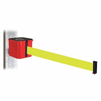 RETRACTA-BELT Belt Barrier Fluorescent Yllw Belt, 52CY61