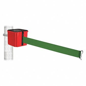 RETRACTA-BELT Belt Barrier No Belt Msg. 4 H Green Belt, 52CY63