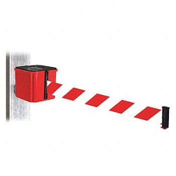 RETRACTA-BELT Belt Barrier Red/White Striped Belt Red, 52CX43