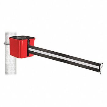 RETRACTA-BELT Belt Barrier 4-1/2 W No Belt Msg. Red, 52CY45