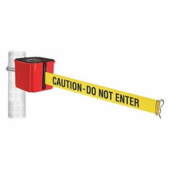 RETRACTA-BELT Belt Barrier 4 H Caution Do Not Enter, 52CY51