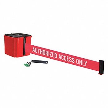 RETRACTA-BELT Belt Barrier Authorized Access Only 4 H, 52CZ26