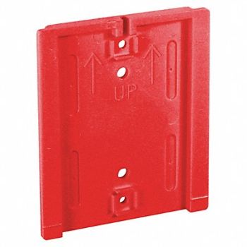 RETRACTA-BELT Wall Mount Plate 3 L Polycarbonate Red, 52CZ42