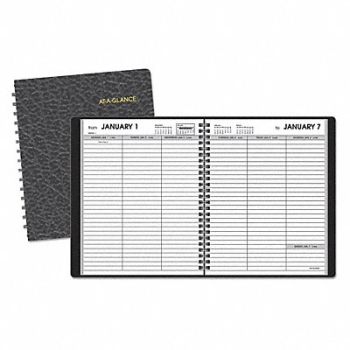 AT-A-GLANCE Planner 6-3/4 x 8-3/4 Simulated Leather, 52DN92