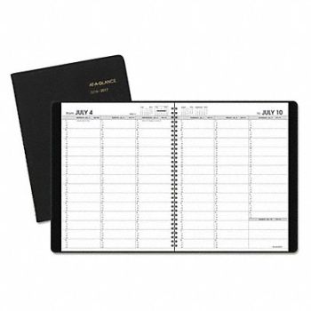 AT-A-GLANCE Appointment Book Black 8-1/4 x 10-7/8, 52DP12