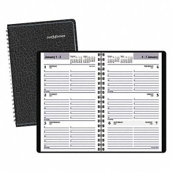 AT-A-GLANCE Planner 4-7/8 x 8 Simulated Leather, 52DP71