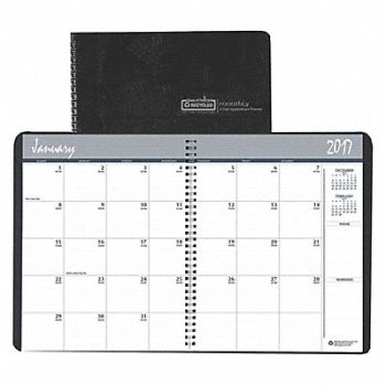 HOUSE OF DOOLITTLE Planner 8-1/2 x 11 Simulated Leather, 52DP88