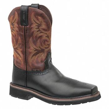 JUSTIN ORIGINAL WORKBOOTS Western Boot 14 EE Black Composite PR, 52EG15