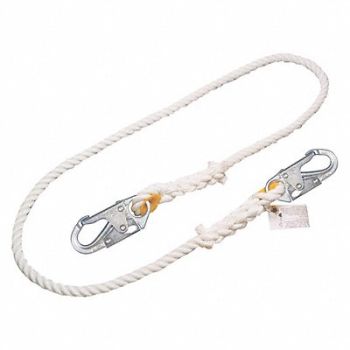 HONEYWELL MILLER Positioning Lanyard White Fixed, 52EH11
