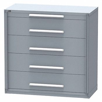 STANLEY VIDMAR Weapon Storage Cabinet 5 Drawers Gray, 52EP28