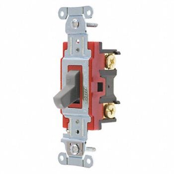 GRAINGER APPROVED Wall Switch Gray 1-Pole Type 1 to 2 HP, 52HE58