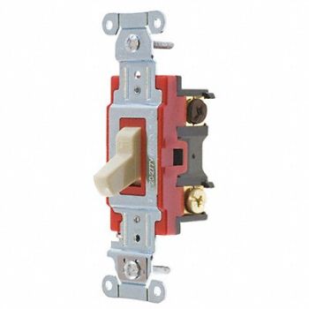 GRAINGER APPROVED Wall Switch 20A Ivory 4-Way Type Toggle, 52HE77