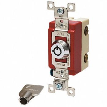 GRAINGER APPROVED Wall Switch 20A 4-Way Type Locking, 52HE79